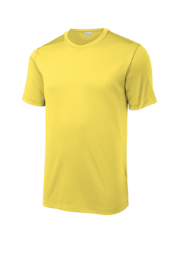 Sample of Sport-Tek ® Posi-UV ™ Pro Tee in Yellow from side front