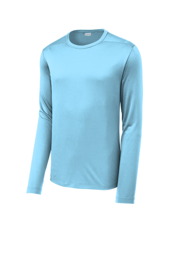 Sample of Sport-Tek ® Posi-UV ® Pro Long Sleeve Tee in Light Blue style