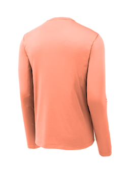 Sample of Sport-Tek ® Posi-UV ® Pro Long Sleeve Tee in Soft Coral from side back