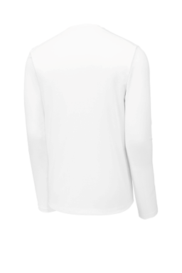 Sample of Sport-Tek ® Posi-UV ® Pro Long Sleeve Tee in White from side back