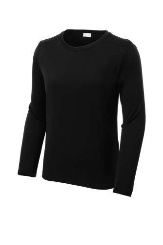 Sample of Sport-Tek Youth Posi-UV Pro Long Sleeve Tee in Black style