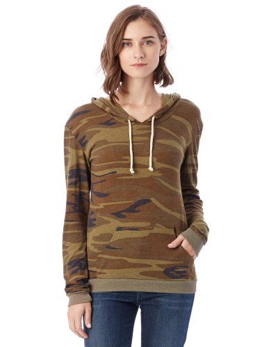 Sample of Alternative 01928E1 Ladies' Eco-Jersey Pullover Hoodie in CAMO style