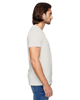 Sample of Alternative 01939E1 Men's Eco Jersey Triblend Pocket Crew in ECO IVORY from side sleeveleft