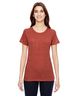 Sample of Alternative 01940E1 Ladies' Ideal Eco-Jersey T-Shirt in ECO TR CINNABAR from side front