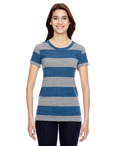 Sample of Alternative 01940E1 Ladies' Ideal Eco-Jersey T-Shirt in E GRY ST WT STR style