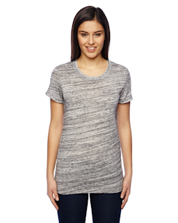 Sample of Alternative 01940E1 Ladies' Ideal Eco-Jersey T-Shirt in URBAN GREY from side front