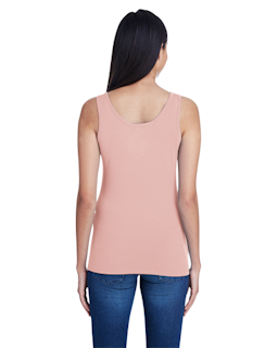 Sample of Anvil 2420L Ladies' Stretch Tank in DUSTY ROSE from side back