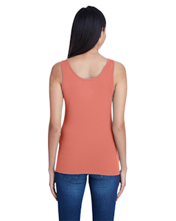 Sample of Anvil 2420L Ladies' Stretch Tank in TERRACOTTA from side back