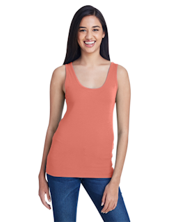 Sample of Anvil 2420L Ladies' Stretch Tank in TERRACOTTA from side front
