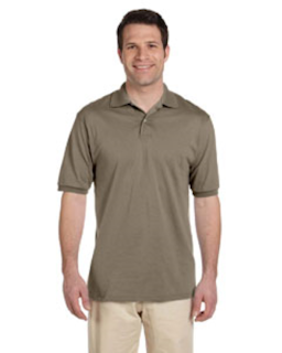 Sample of Jerzees 437 - Adult 5.6 oz. SpotShield Jersey Polo in SAFARI from side front