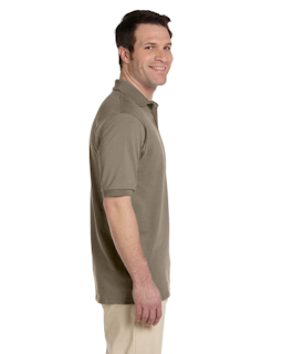 Sample of Jerzees 437 - Adult 5.6 oz. SpotShield Jersey Polo in SAFARI from side sleeveleft