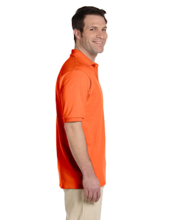Sample of Jerzees 437 - Adult 5.6 oz. SpotShield Jersey Polo in SAFETY ORANGE from side sleeveleft