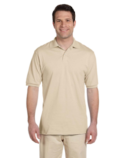 Sample of Jerzees 437 - Adult 5.6 oz. SpotShield Jersey Polo in SANDSTONE from side front