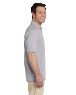 Sample of Jerzees 437 - Adult 5.6 oz. SpotShield Jersey Polo in SILVER from side sleeveleft
