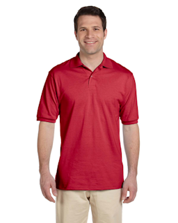 Sample of Jerzees 437 - Adult 5.6 oz. SpotShield Jersey Polo in TRUE RED from side front