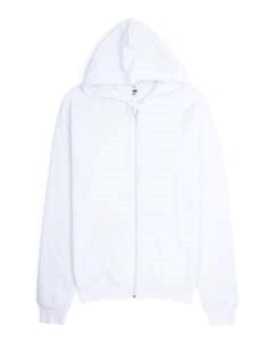 Sample of American Apparel 5497 Unisex California Fleece Zip Hoodie in WHITE style