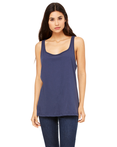 Sample of Bella 6488 - Ladies' Relaxed Jersey Tank in NAVY style