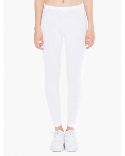 Sample of American Apparel 8328W Ladies' Cotton Spandex Jersey Leggings in WHITE style