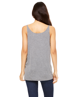 Sample of Bella 8838 - Ladies' Slouchy Tank in GREY TRIBLEND from side back