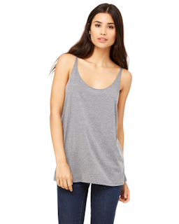 Sample of Bella 8838 - Ladies' Slouchy Tank in GREY TRIBLEND from side front