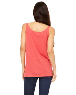 Sample of Bella 8838 - Ladies' Slouchy Tank in RED TRIBLEND from side back