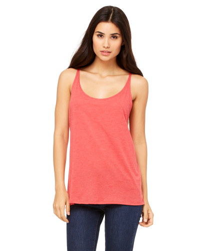 Sample of Bella 8838 - Ladies' Slouchy Tank in RED TRIBLEND style