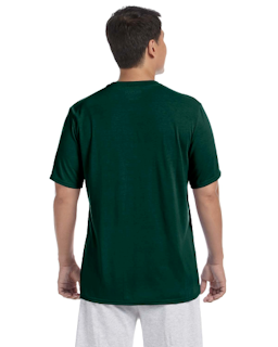 Sample of Gildan G420 - Adult Performance 100% Polyester Tee in FOREST GREEN from side back