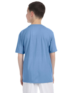 Sample of Gildan G420B - Youth Performance 100% Polyester T in CAROLINA BLUE from side back