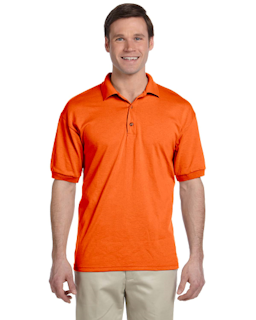 Sample of Gildan G880 - Adult 6 oz. 50/50 Jersey Polo in ORANGE from side front