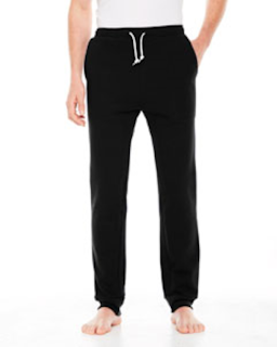 Sample of American Apparel HVT450 Unisex Classic Sweatpant in BLACK from side front
