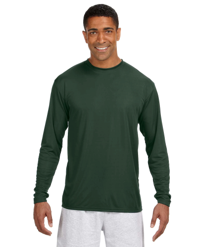 Sample of A4 N3165 - Men's Long-Sleeve Cooling Performance Crew in FOREST GREEN style
