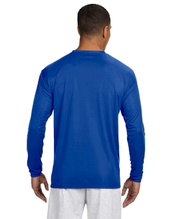 Sample of A4 N3165 - Men's Long-Sleeve Cooling Performance Crew in ROYAL from side back