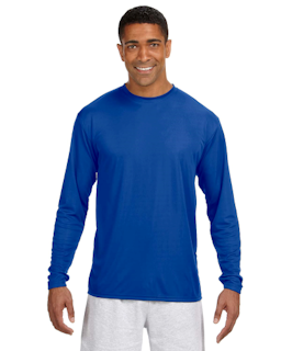 Sample of A4 N3165 - Men's Long-Sleeve Cooling Performance Crew in ROYAL from side front