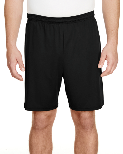 Sample of A4 N5244 Adult 7"" Inseam Cooling Performance Shorts in BLACK style