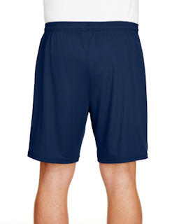 Sample of A4 N5244 Adult 7"" Inseam Cooling Performance Shorts in NAVY from side back