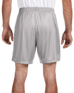 Sample of A4 N5244 Adult 7"" Inseam Cooling Performance Shorts in SILVER from side back
