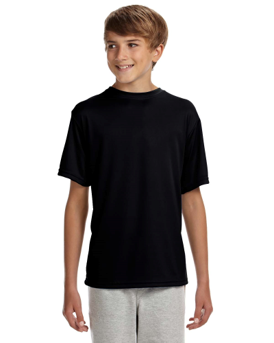 Sample of A4 NB3142 Youth Short-Sleeve Cooling Performance Crew in BLACK style