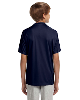 Sample of A4 NB3142 Youth Short-Sleeve Cooling Performance Crew in NAVY from side back
