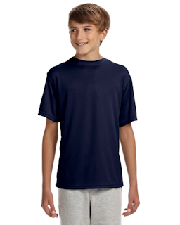 Sample of A4 NB3142 Youth Short-Sleeve Cooling Performance Crew in NAVY from side front