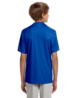 Sample of A4 NB3142 Youth Short-Sleeve Cooling Performance Crew in ROYAL from side back