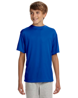 Sample of A4 NB3142 Youth Short-Sleeve Cooling Performance Crew in ROYAL from side front