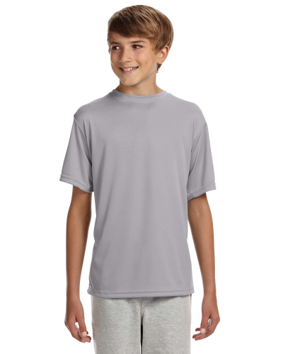 Sample of A4 NB3142 Youth Short-Sleeve Cooling Performance Crew in SILVER style