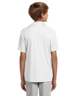 Sample of A4 NB3142 Youth Short-Sleeve Cooling Performance Crew in WHITE from side back
