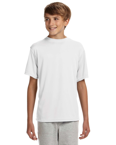 Sample of A4 NB3142 Youth Short-Sleeve Cooling Performance Crew in WHITE style