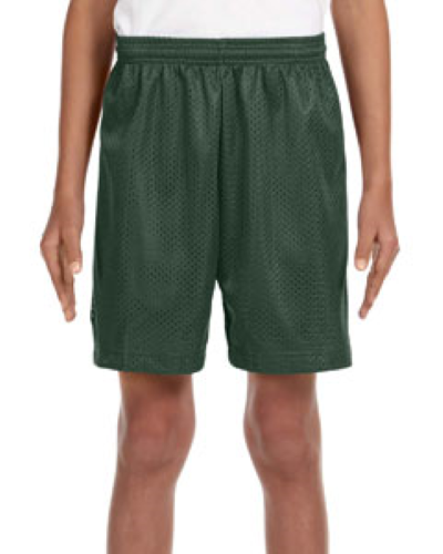Sample of A4 NB5301 Youth Six Inch Inseam Mesh Short in FOREST GREEN style