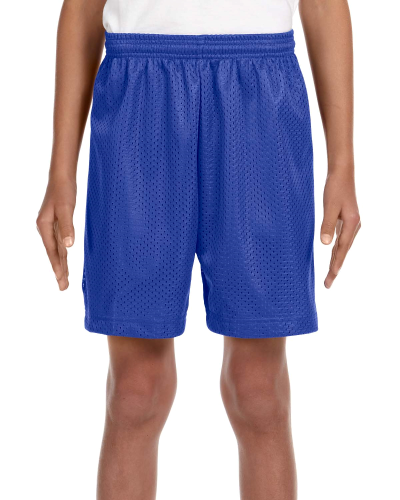 Sample of A4 NB5301 Youth Six Inch Inseam Mesh Short in ROYAL style