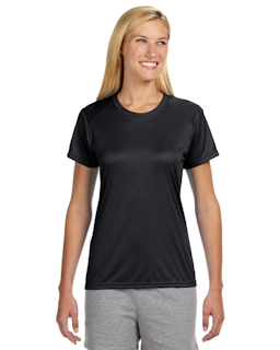 Sample of A4 NW3201 Ladies' Short-Sleeve Cooling Performance Crew in BLACK from side front