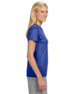 Sample of A4 NW3201 Ladies' Short-Sleeve Cooling Performance Crew in ROYAL from side sleeveleft