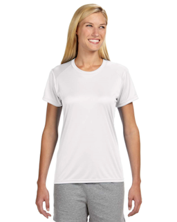 Sample of A4 NW3201 Ladies' Short-Sleeve Cooling Performance Crew in WHITE from side front