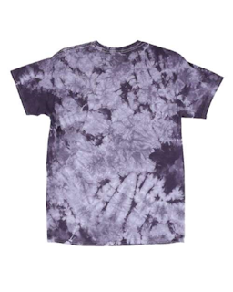 Sample of Crystal Tie Dyed T-Shirt in Blackberry from side back